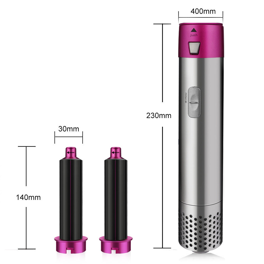 Haartrockner 5 in 1-Set Heißluftkamm Lockenwickler Glätteisen Bürste p ...